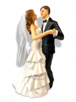 FIGURKA NA TORT WESELNY PARA MŁODA TOPPER ŚLUB