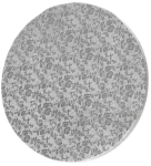 PODKŁAD POD TORT SREBRNY 30 cm OKRĄGŁY GRUBY 12mm - MODECOR
