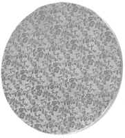 PODKŁAD POD TORT SREBRNY 30 cm OKRĄGŁY GRUBY 12mm - MODECOR