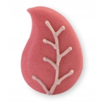 MODECOR JESIENNE DEKORACJE CUKROWE - 1,7 X 3 cm- MAŁY LIŚĆ CZERWONY