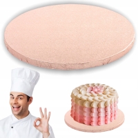 DECORA PODKŁAD OKRĄGŁY RÓŻOWE ZŁOTO 35 CM