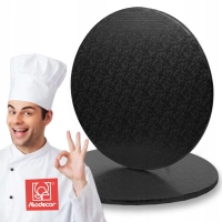 PODKŁAD OKRĄGŁY CZARNY 30 CM