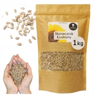 SŁONECZNIK ŚWIEŻY ŁUSKANY ZIARNA SŁONECZNIKA 1KG