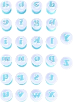 Wykrawacze Do Masy Foremki Litery Małe