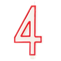 Świeczka duża cyfra 4
