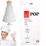 MODECOR Masa Cukrowa Biała Lukier Plastyczny 1kg (FOLIA)