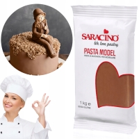 SARACINO MASA CUKROWA SARACINO DO MODELOWANIA BRĄZOWA 1KG