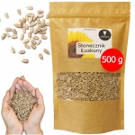 SŁONECZNIK ŚWIEŻY ŁUSKANY ZIARNA SŁONECZNIKA 500g